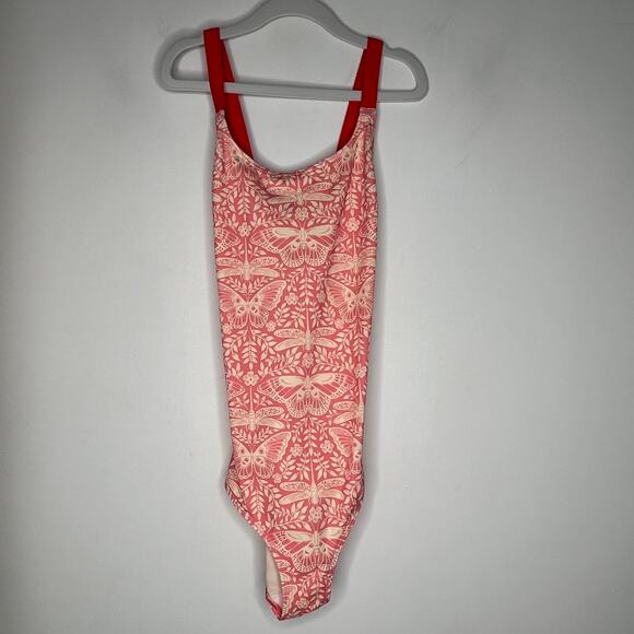 Boden Girls Pink Dragonfly Butterfly Bathing Suit One Piece Size 9-10 - Picture 2 of 6